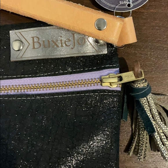 Custom Leather & Cowhide Clutch - Picture 2 of 4